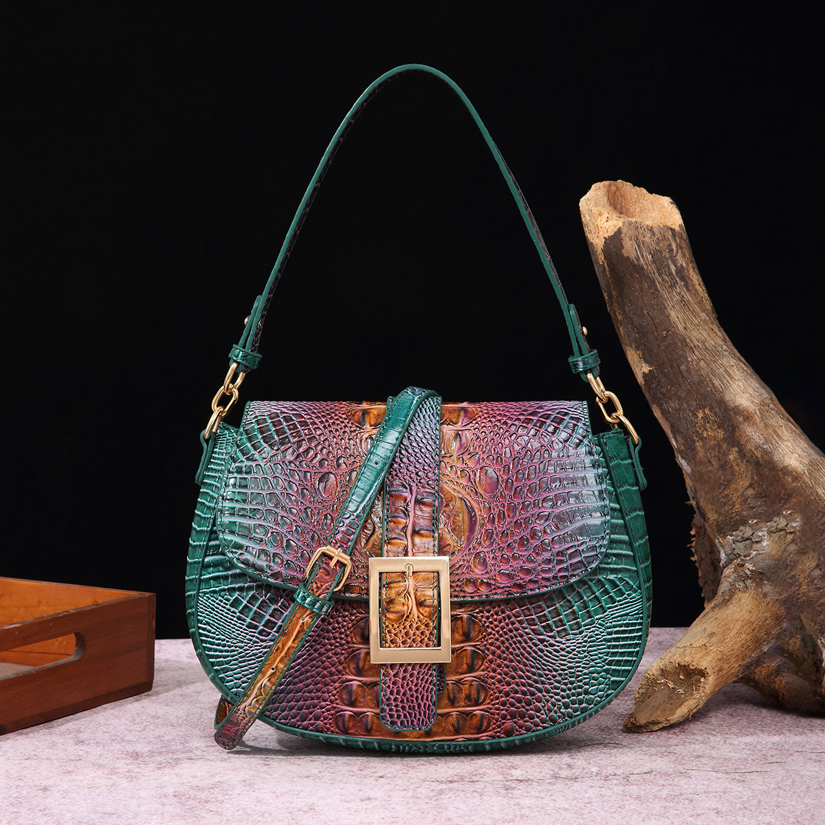 Handheld armpit crossbody baguette women's bag - Image 22
