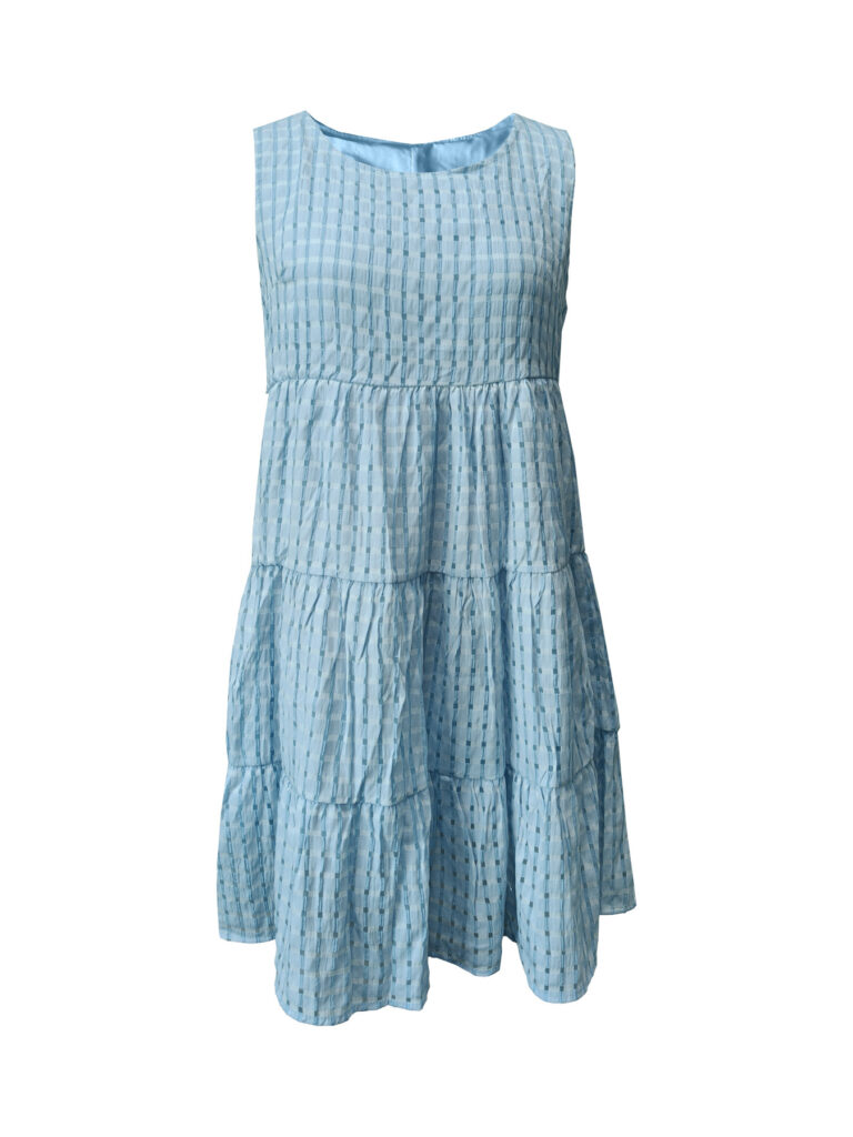 Women's Casual Solid-Colored Hollow-Out Vest Dress For Lunch Break