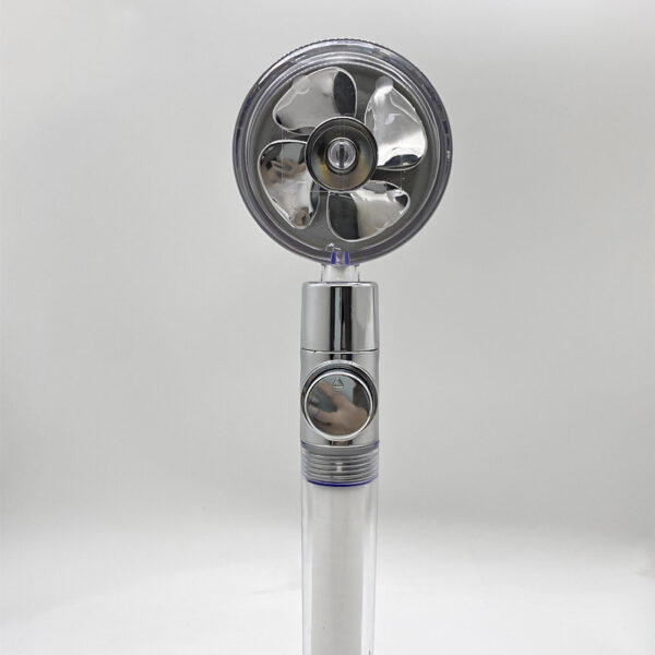 Shower Head Water Saving Flow 360 Degrees Rotating With Small Fan ABS Rain High Pressure Spray Nozzle Bathroom Accessories - Image 13