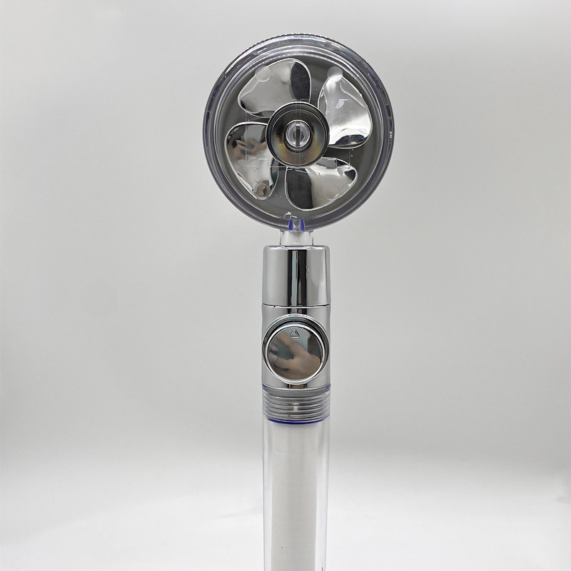Shower Head Water Saving Flow 360 Degrees Rotating With Small Fan ABS Rain High Pressure Spray Nozzle Bathroom Accessories - Image 13