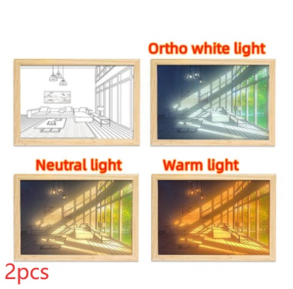 Illuminated Picture LED Decorative Light Painting Bedside Picture Style Creative Modern Simulate Sunshine Drawing Night Light Gift - Image 108