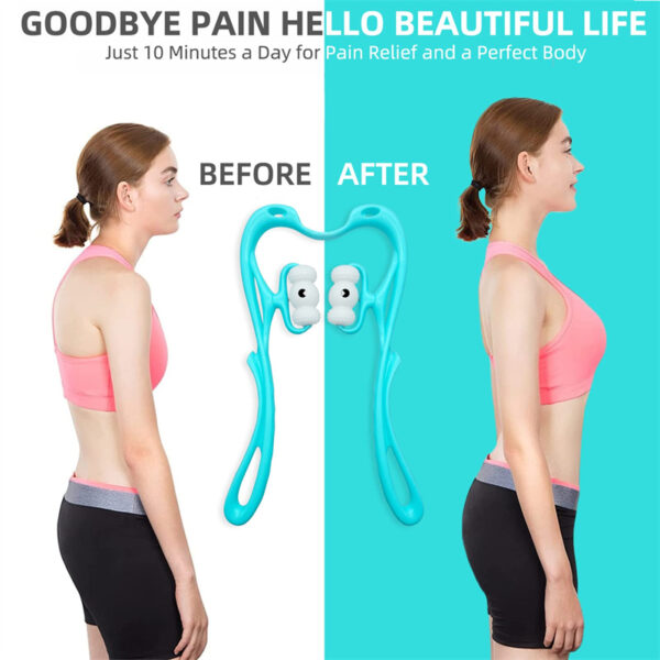 Neck Massager For Pain Relief Deep Tissue 360 Degree Neck Roller With 96 Pressure Point Neckbud Massage Roller For Neck Shoulder Waist Leg Foot Handheld Relaxer Tool - Image 16