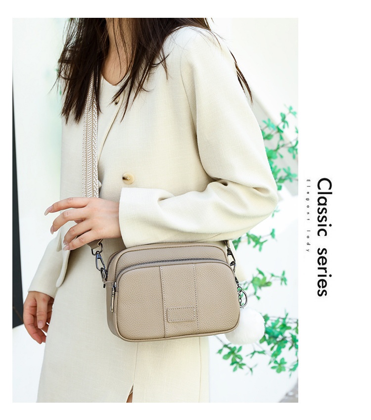 Genuine Leather Womens New Trendy Fashionable Versatile Single-shoulder Bag - Image 30