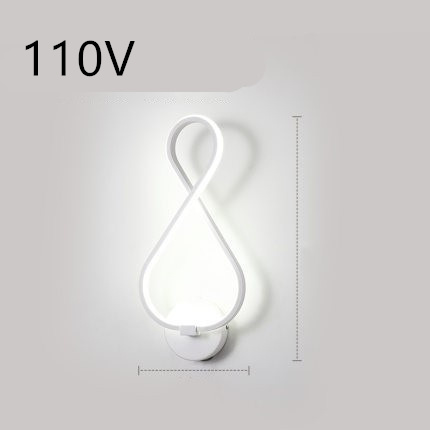 led wall lamp nordic minimalist bedroom bedside lamp - Image 23
