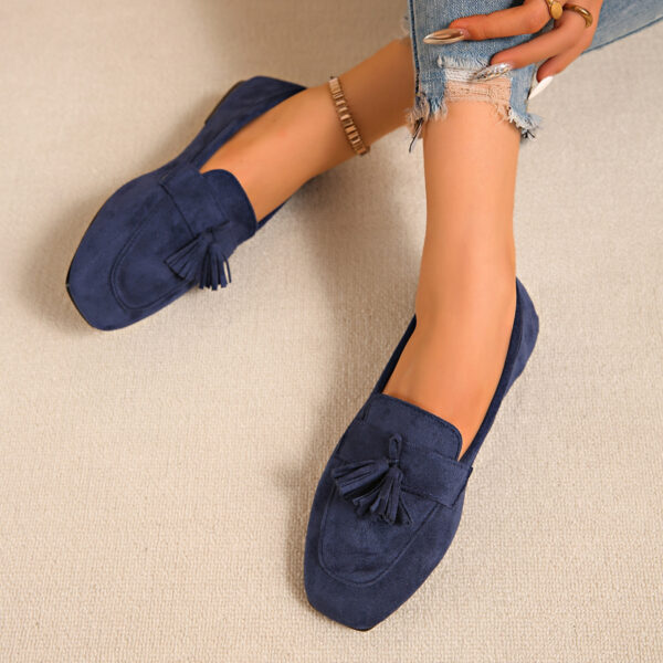 SpringAutumn Square Toe Slip On Casual Loafer Shoes - Image 3