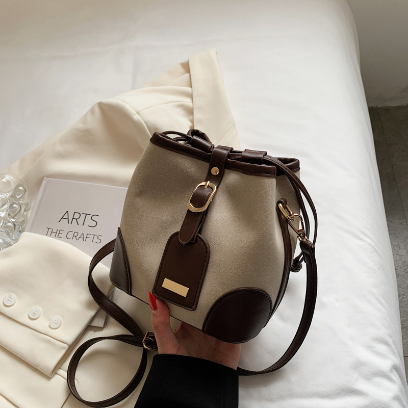 New Trendy Bucket PU Leather Handbag For Women Luxury Messenger Shoulder Bag Hot Sale - Image 1