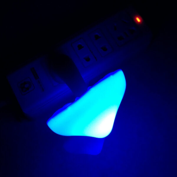 LED Night Light Mushroom Wall Socket Lamp EU US Plug Warm White Light-control Sensor Bedroom Light Home Decoration - Image 25