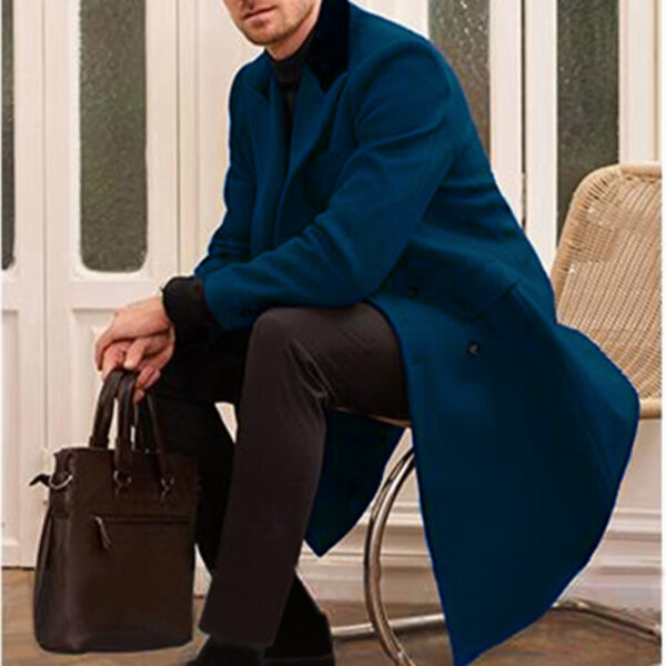 Men's Fat And Strong Woolen Casual Jacket - Image 13