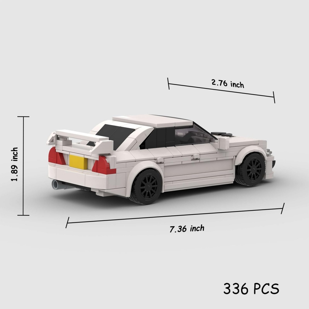 336PCS White Sports Car Toy Building Set,Speed Champion Building Blocks,DIY Vehicles For Adults,Teens And Kids - Image 6