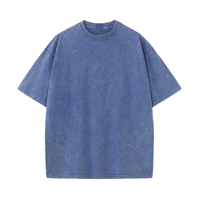 American-style Stir-fried Snowflake Batik Crewneck Short Sleeves - Image 52