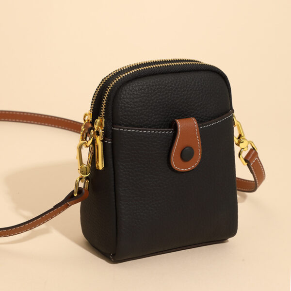 Lychee Pattern Mobile Phone Bag Small High Quality Leather Crossbody Bags For Women Wallet - Image 6