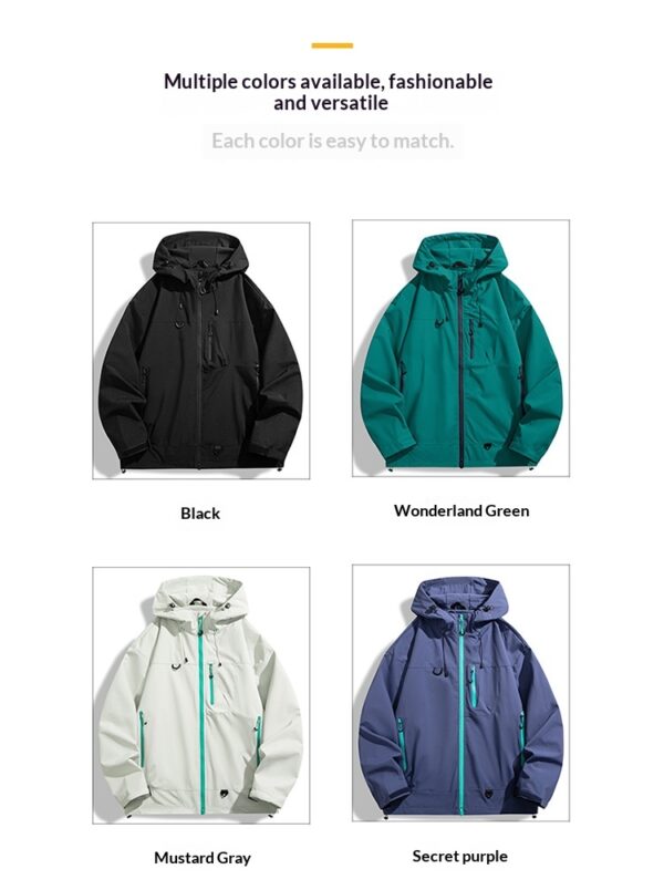 Mens Outdoor Climbing And Mountaineering Jacket - Image 12
