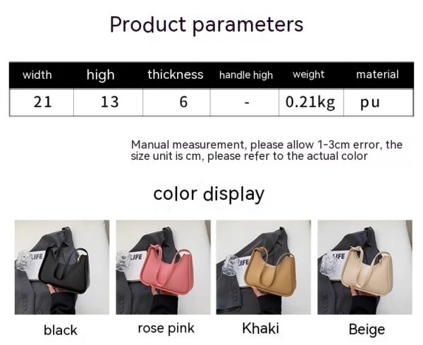Versatile Handheld White Shoulder Bag - Image 4