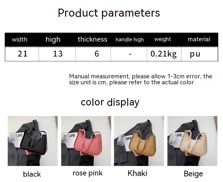 Versatile Handheld White Shoulder Bag - Image 4