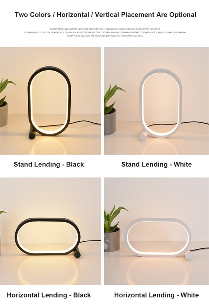 Usb Plug-In Lamp Oval Acrylic Lamp Touch Control Dimmable Modern Simple Creative Night Lamp Bedside Reading Lamp Desk Table Led