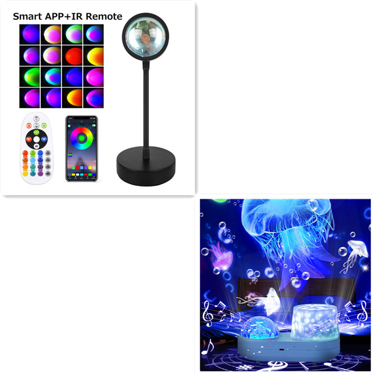 Sunset Projection Lamp Sunset Projector Night Light Wall Decoration Lighting - Image 14