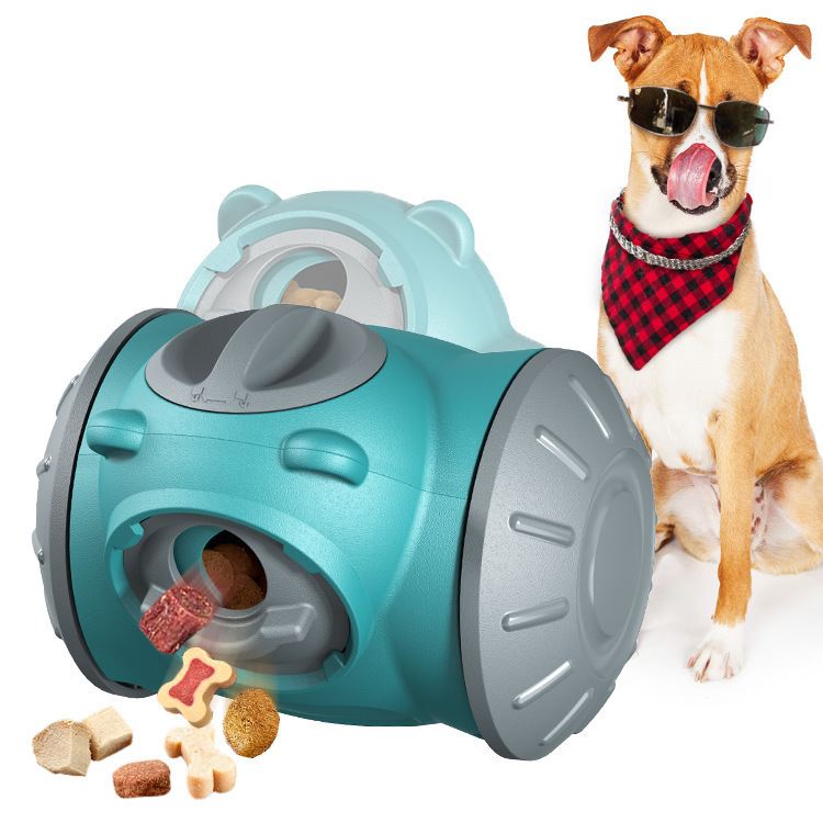 Dog Tumbler Toys Increases Pet IQ Interactive Slow Feeder For Small Medium Dogs Cat Training Balance Car Feeder Pet Toy Pet Products - Image 1