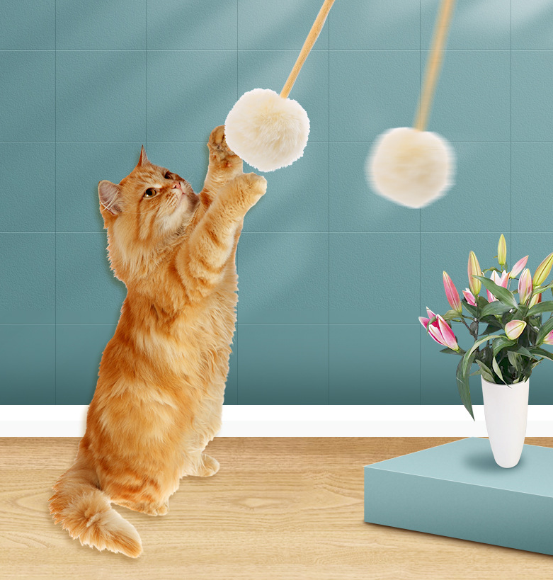 Cat Toy Self-Hi Sucker Spring Rabbit Hair Ball Interactive Play Pet Supplies Interactive Toys - Image 18