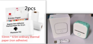 Portable Mini Thermal Label Printer Home Photo Printer Student Wrong Question Printer Bluetooth-compatible Mini Label Printer Price Tag - Image 35
