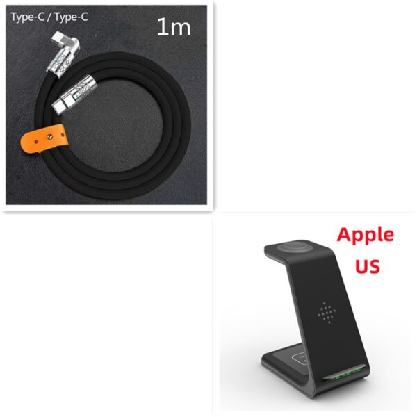 3 In 1 Fast Charging Station Wireless Charger Stand Wireless Quick Charge Dock For Phone Holder - Image 45