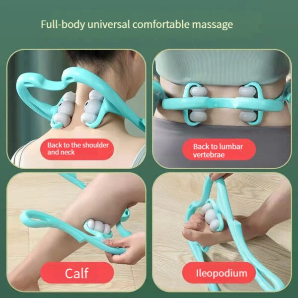 Neck Massager For Pain Relief Deep Tissue 360 Degree Neck Roller With 96 Pressure Point Neckbud Massage Roller For Neck Shoulder Waist Leg Foot Handheld Relaxer Tool - Image 15