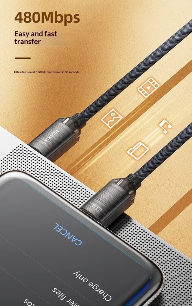 Transparent Fast-charging Data Cable