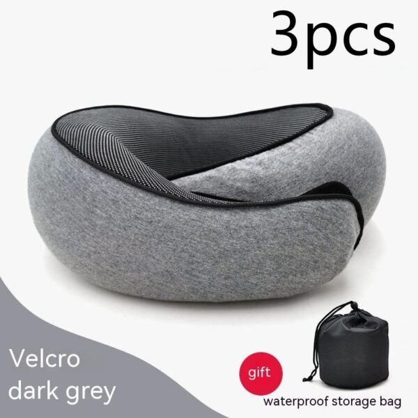 Travel Neck Pillow Non-Deformed Airplane Pillow Travel Neck Cushion Durable U-Shaped Travel Memory Cotton Nap Neck Pillow - Image 37