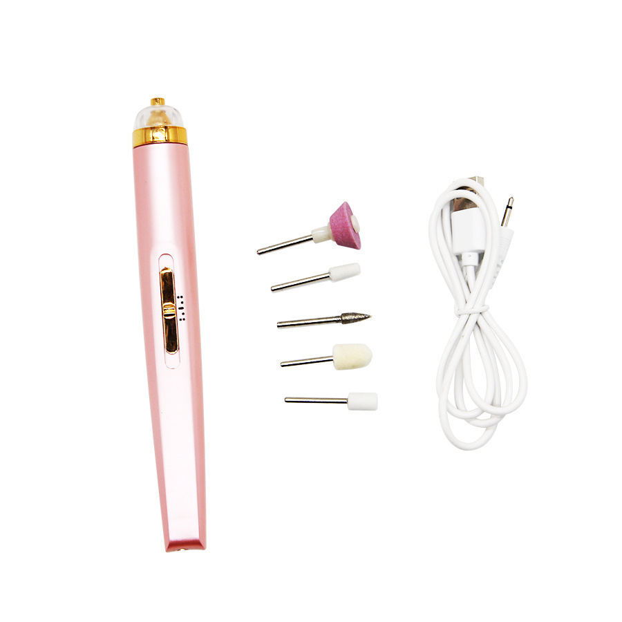 5in1 Manicure Machine Set Electric Nail Drill Polisher Cordless USB Rechargeable With LED Cutters Mill For Manicure Pedicure Accessor - Image 9