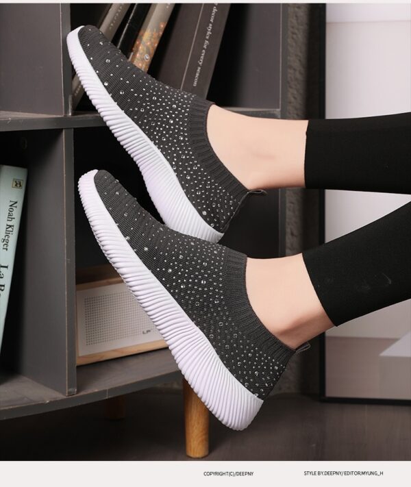 Plus-size Lightweight MD-soled Flyknit Stretchy Casual Shoes - Image 20