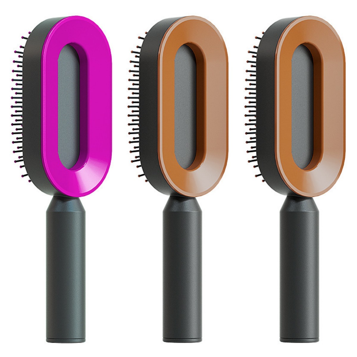 Self Cleaning Hair Brush For Women One-key Cleaning Hair Loss Airbag Massage Scalp Comb Anti-Static Hairbrush - Image 62