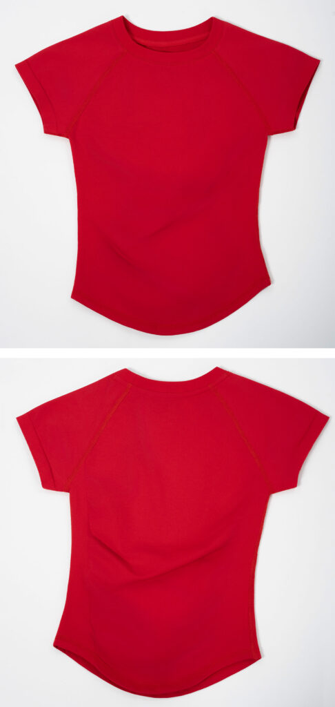 Figure-flattering Seamless Knit Short-sleeve Top For Fitness And Yoga
