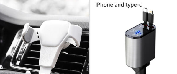 Metal Car Charger 100W Super Fast Charging Car Cigarette Lighter USB And TYPE-C Adapter - Image 24