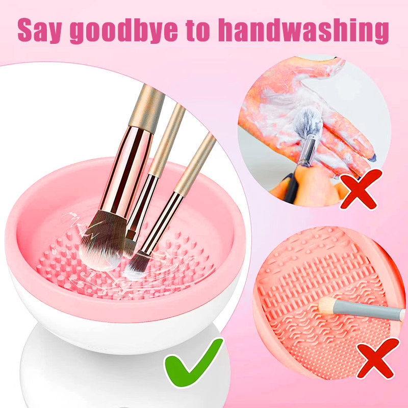 Portable USB Makeup Brush Cleaner Machine Electric Cosmetic Brush Cleaning Washing Tools Automatic Clean Makeup Brushes - Image 3