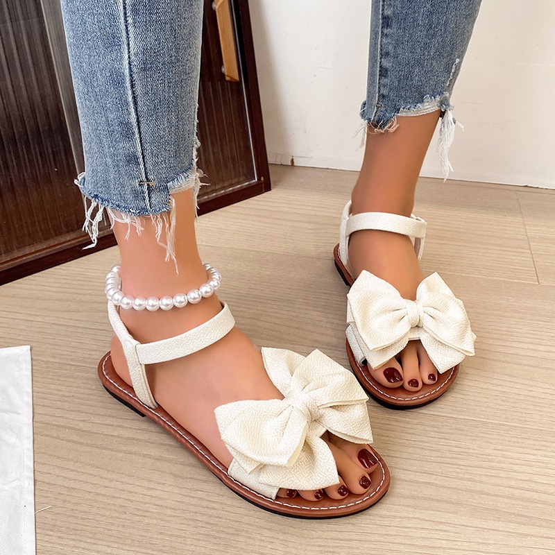One-strap Sandals Fashionable For Outdoor Wear Flat-heeled
