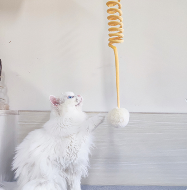 Cat Toy Self-Hi Sucker Spring Rabbit Hair Ball Interactive Play Pet Supplies Interactive Toys - Image 15