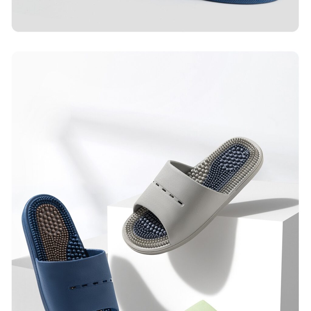 Massage Slippers For Men Summer Indoor Home And Bathroom Use Foot Acupressure Slippers With Non-slip Soles For Men