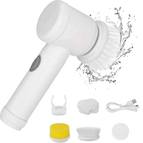 1pc Electric Spin Cleaning Brush,USB Rechargeable Handheld Kitch Cleaner Coldless Rotary Brush, Power Brush Bathroom Rechargeable Brush, Automatic Rotary Power Cleaning Brush For Cleaning - Image 11