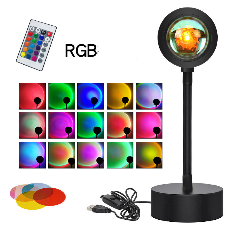 Sunset Projection Lamp Sunset Projector Night Light Wall Decoration Lighting - Image 5