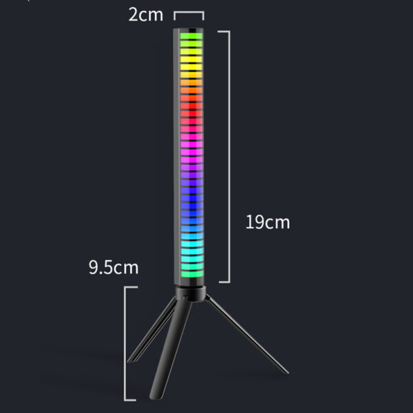 New Car Sound Control Light RGB Voice-Activated Music Rhythm Ambient Light With 32 LED 18 Colors Car Home Decoration Lamp - Image 11