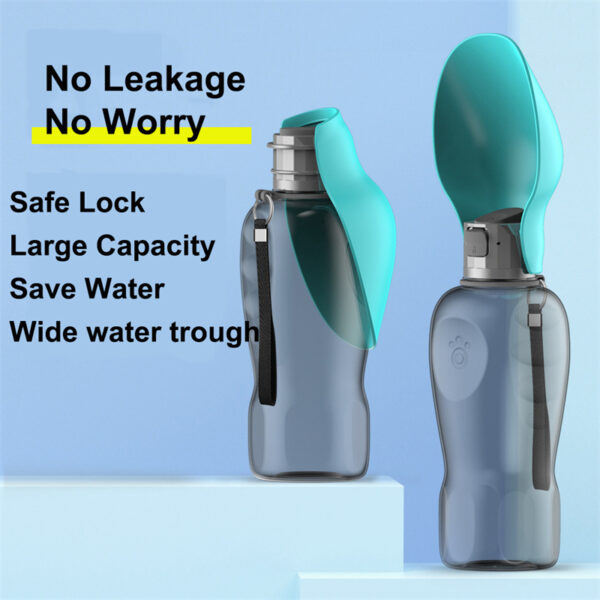 800ml Dogs Water Bottle Portable High Capacity Leakproof Pet Foldable Drinking Bowl Golden Retriever Outdoor Walking Supplies Pet Products - Image 9