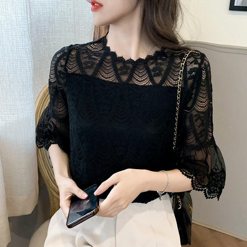 Ethereal Designer-style Niche Chiffon Blouse - Image 4