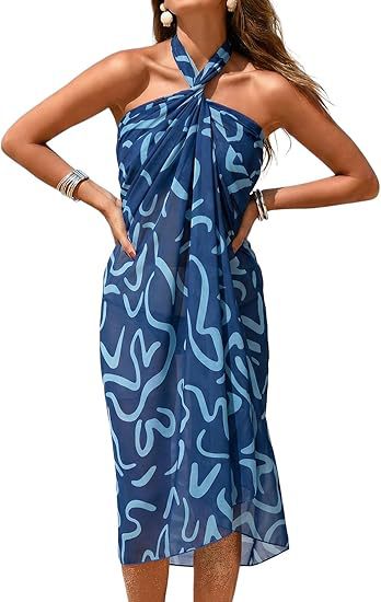 Women's Sheer Sarong High-Slit One-Size Swimsuit Cover-Up - Image 20