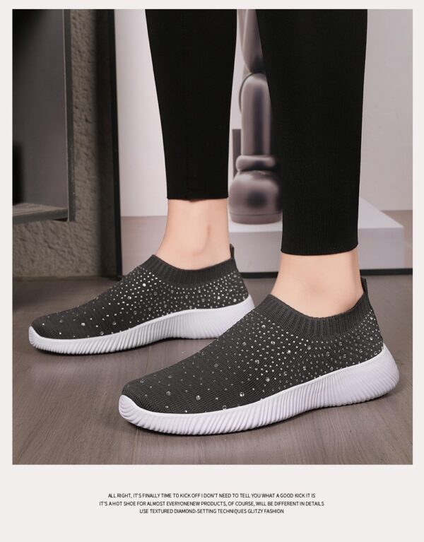 Plus-size Lightweight MD-soled Flyknit Stretchy Casual Shoes - Image 21
