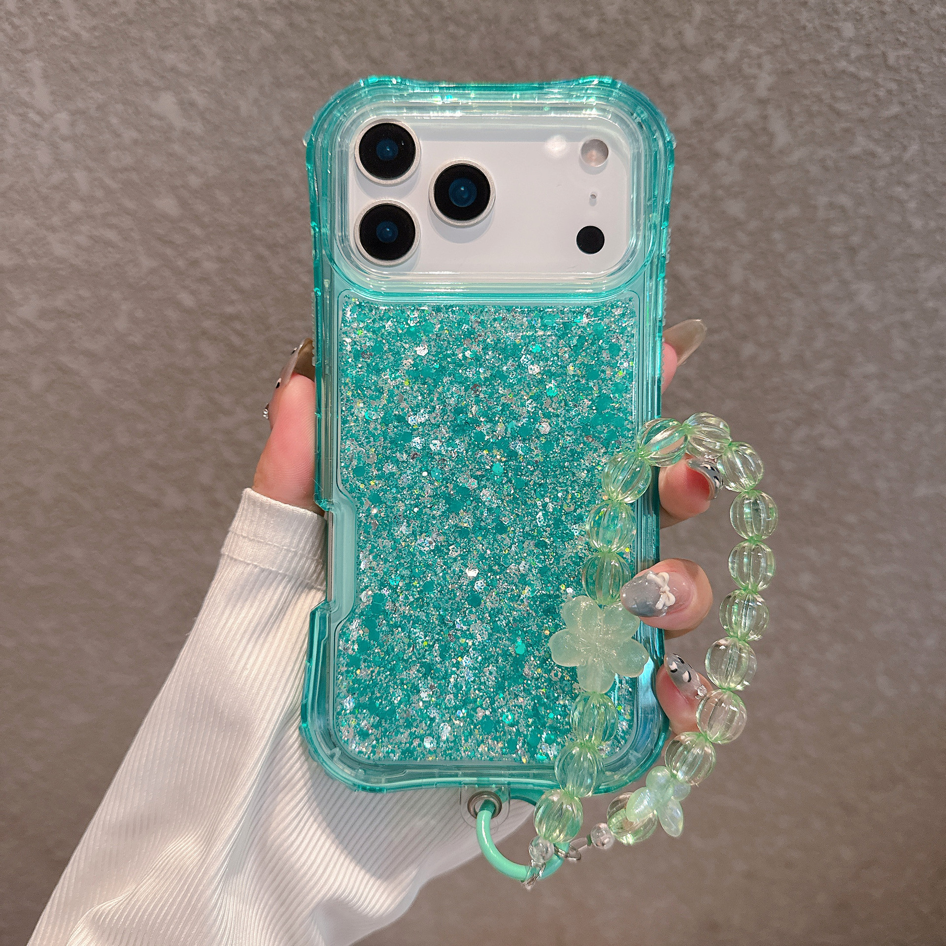 South American-style Slimming Phone Case With 3-in-1 Glitter Epoxy Drop-proof Design And A Matching Bracelet - Image 91