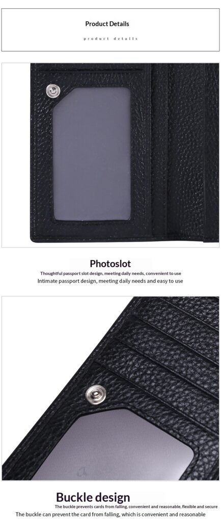 GOIACII Anti-Scanning Womens Long Wallet Ultra-Thin European And American Style Minimalist