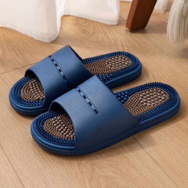 Massage Slippers For Men Summer Indoor Home And Bathroom Use Foot Acupressure Slippers With Non-slip Soles For Men - Image 1