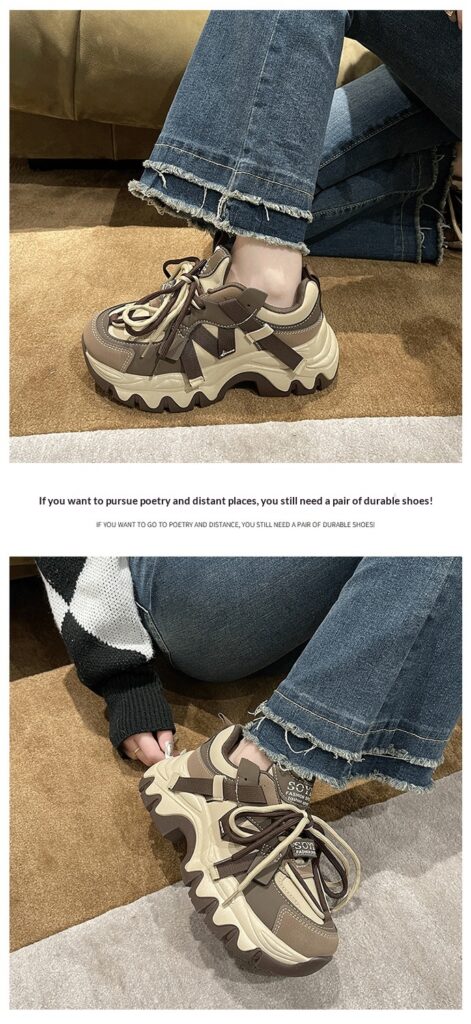 Women's Fashionable All-match Chunky-soled Sneakers
