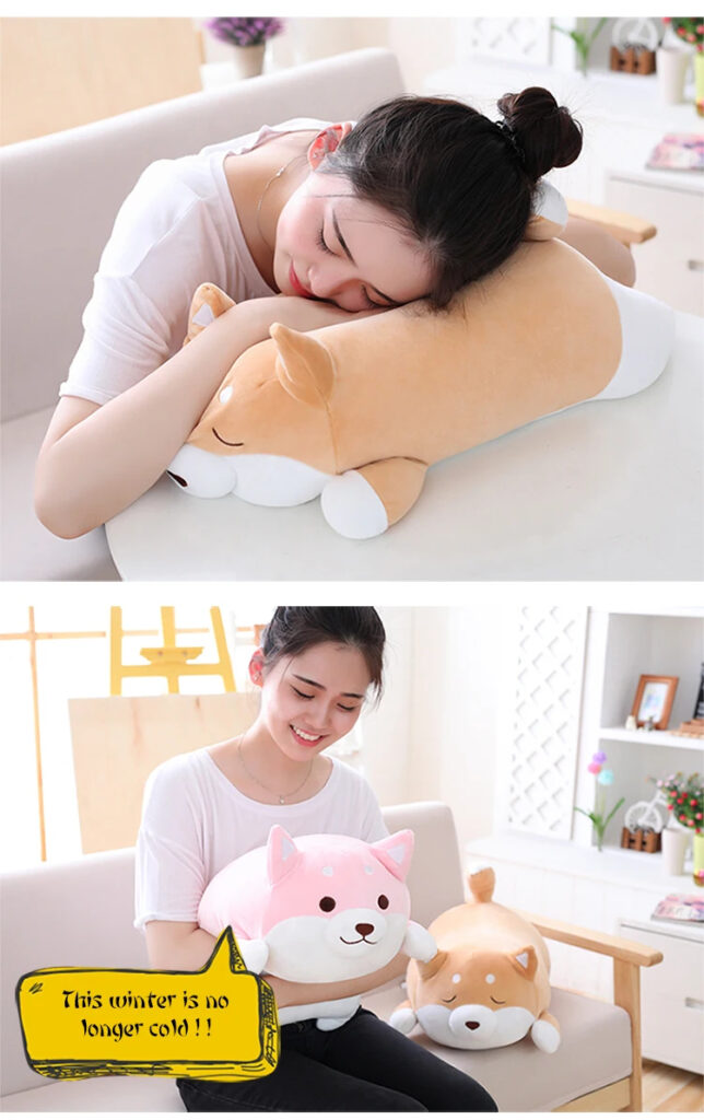 36cm 55cm Cute Fat Shiba Inu Dog Plush Toy Stuffed Soft Kawaii Animal Cartoon Pillow Lovely Gift For Kids Baby Children Gifts