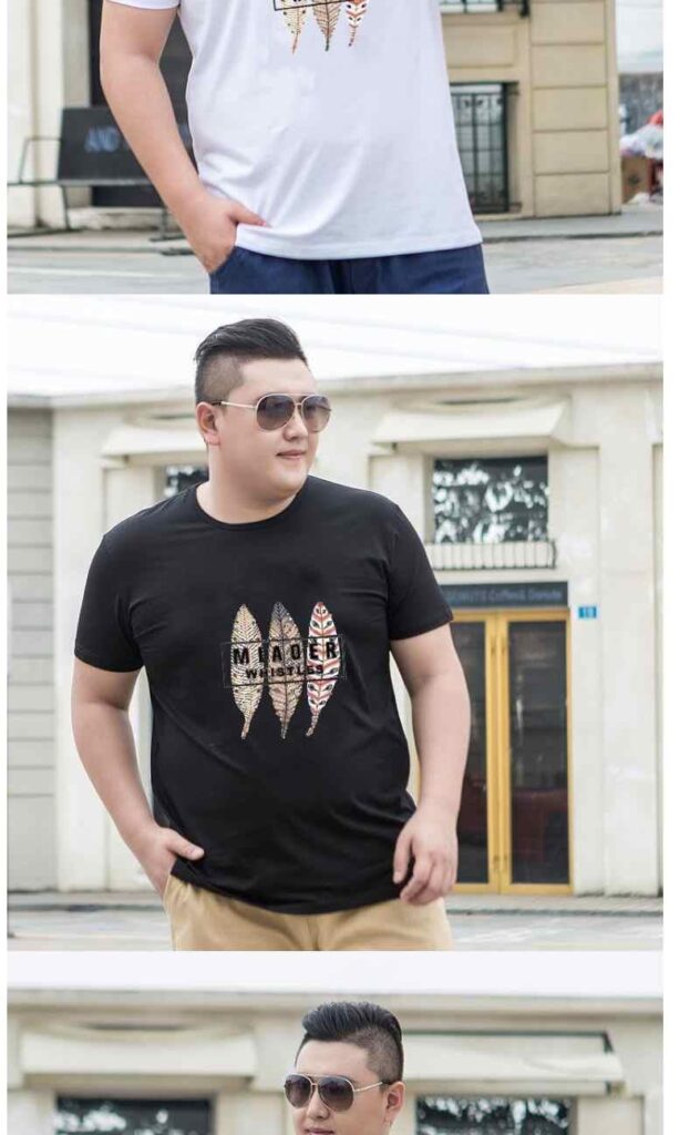 Men's Plus Fat  Size Loose Half Sleeve