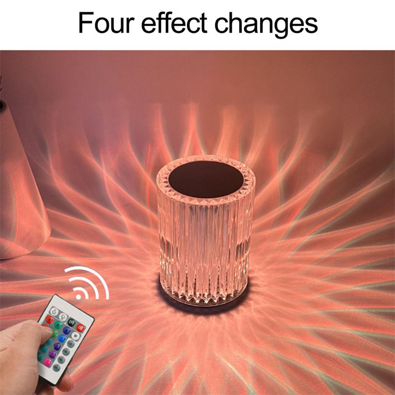 Crystal Lamp Table Lamp Atmosphere Creative Line Small Night Lamp Led Lights - Image 24